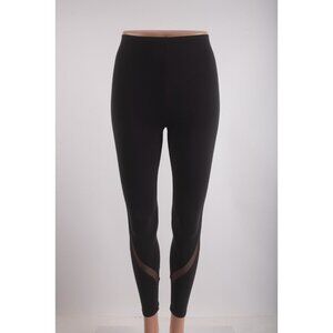 Oysho Leggings Pants High rise 7/8 length XS Black Compressive 1317/254 NWT
